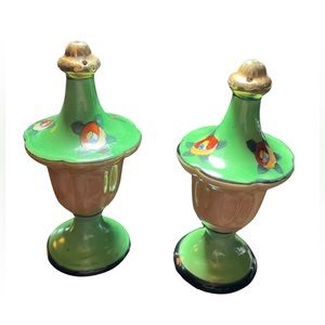 Vintage Lusterware Salt & Pepper Shakers - Made in Japan